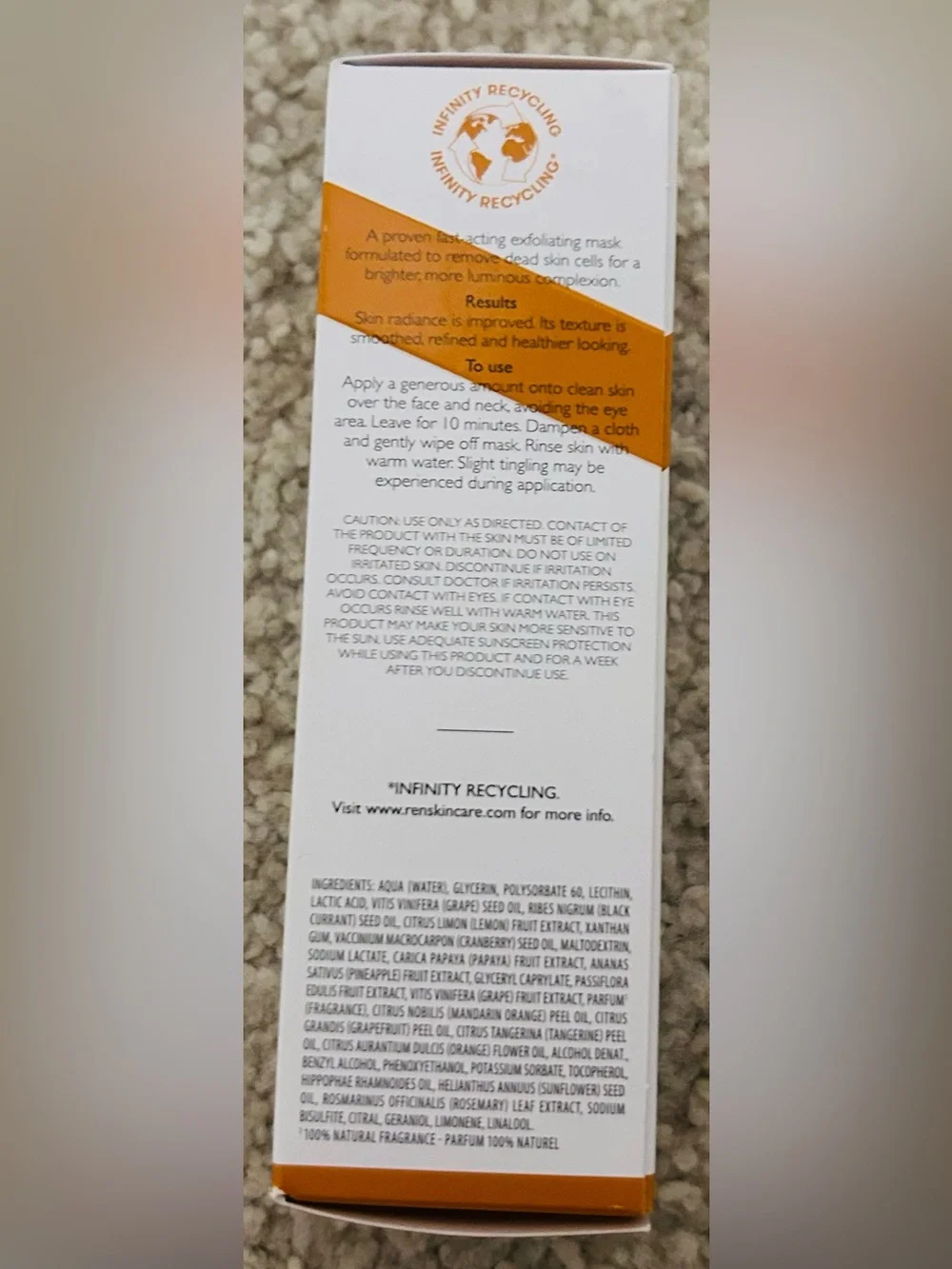 Ren Glycol Lactic Radiance Renewal Mask with AHA